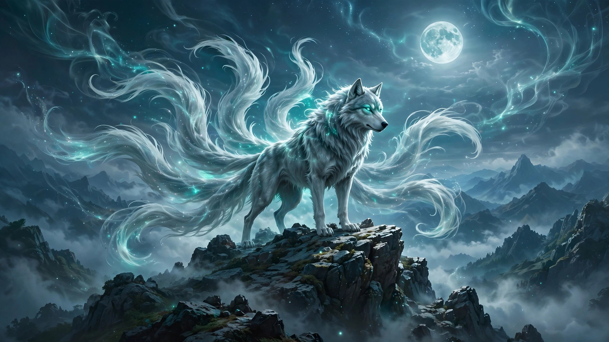 Wolf with six tails shown as a hint for the new BGMI X-Suit